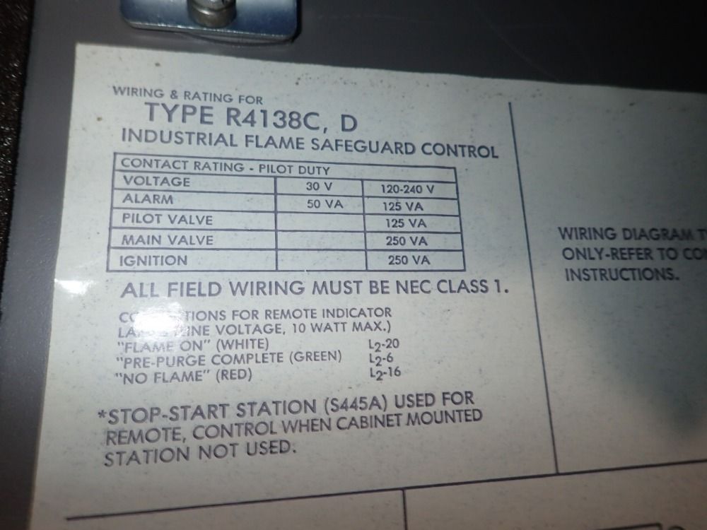 Honeywell Burner Control Enclosure