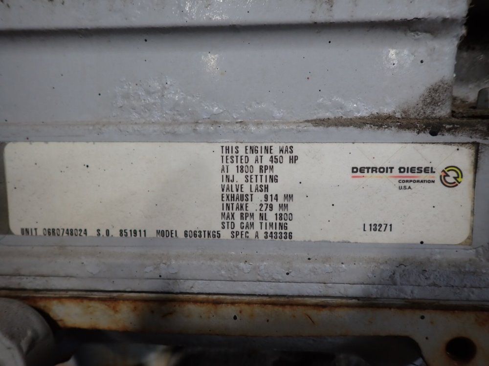 Detroit Diesel 280 Kw, 350 Kva 275gs Diesel Generator - 275gs