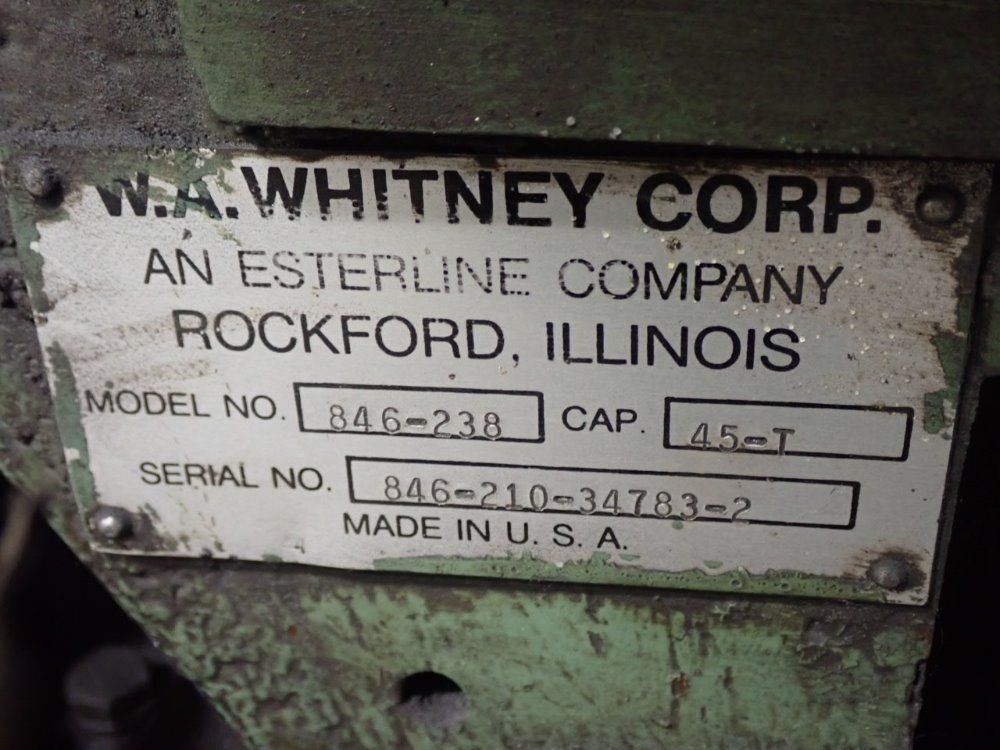 W.a. Whitney Angle Line