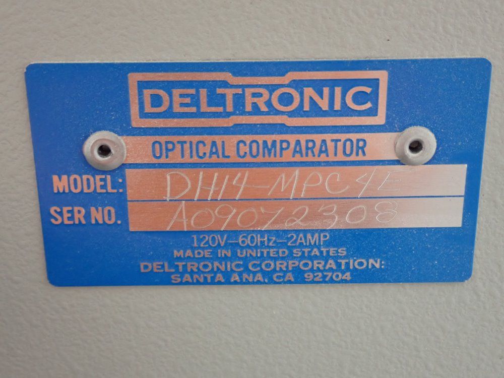 Deltronic Deltronic Dh14mpc4e Optical Comparator