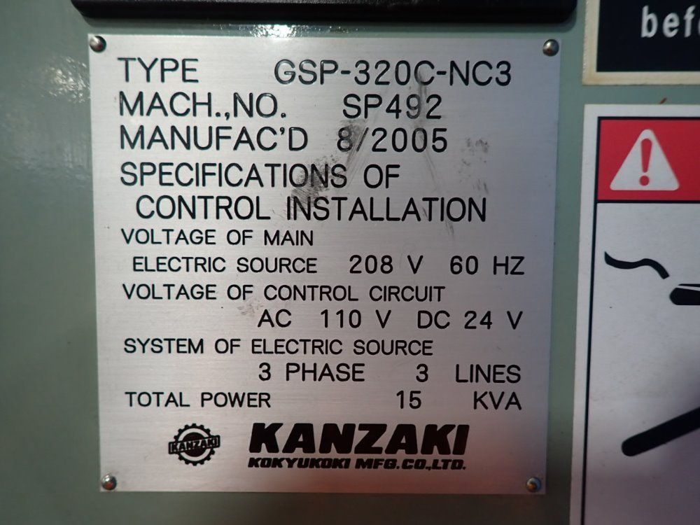 Kanzaki Kokyukoki Cnc Gear Shaver - Gsp-320c-nc3