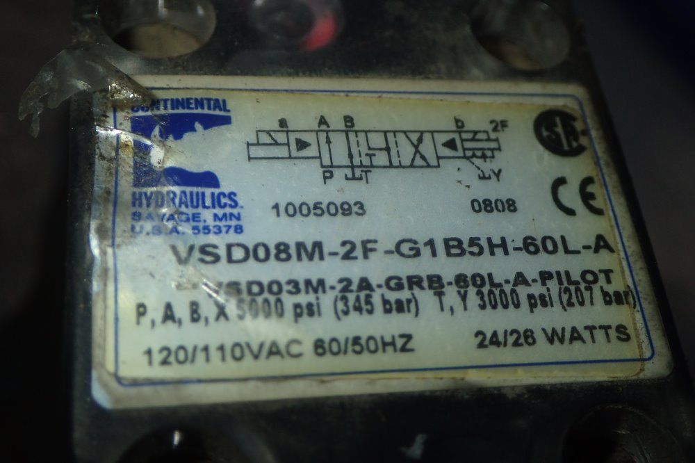 Continental Hydraulics Pilot Valve