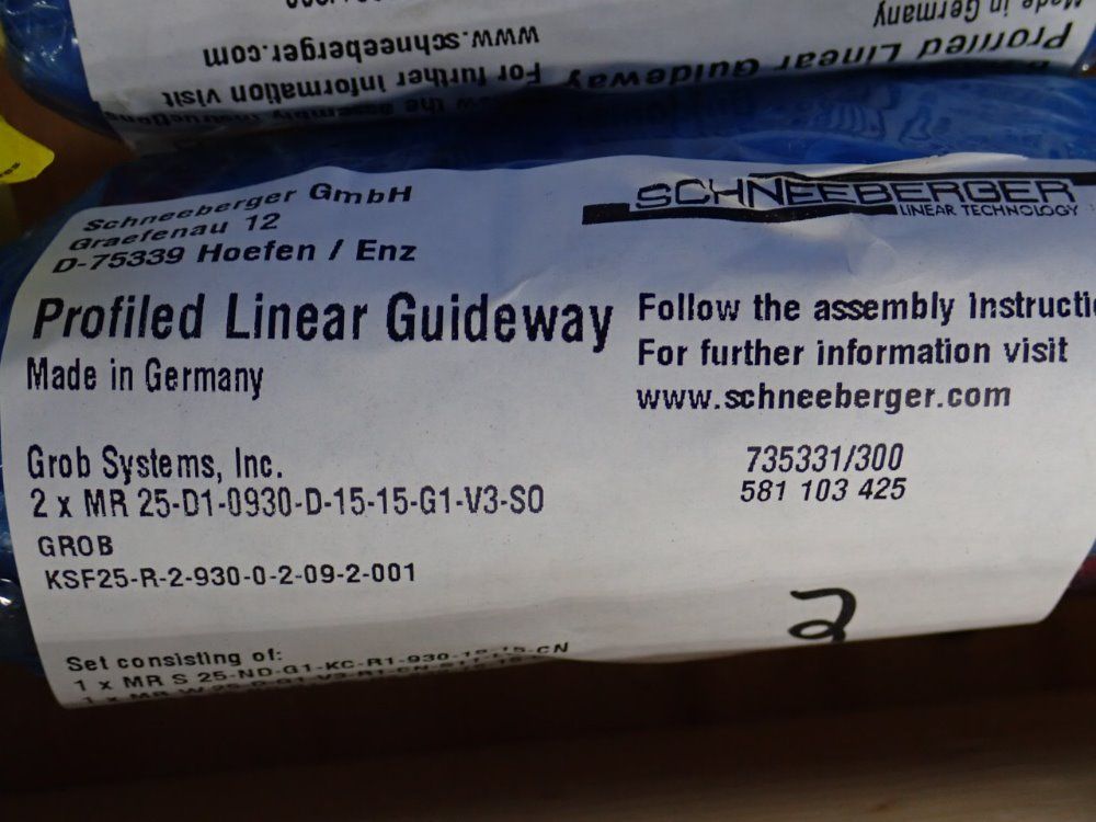 Shneeberger/ Grob Linear Guides