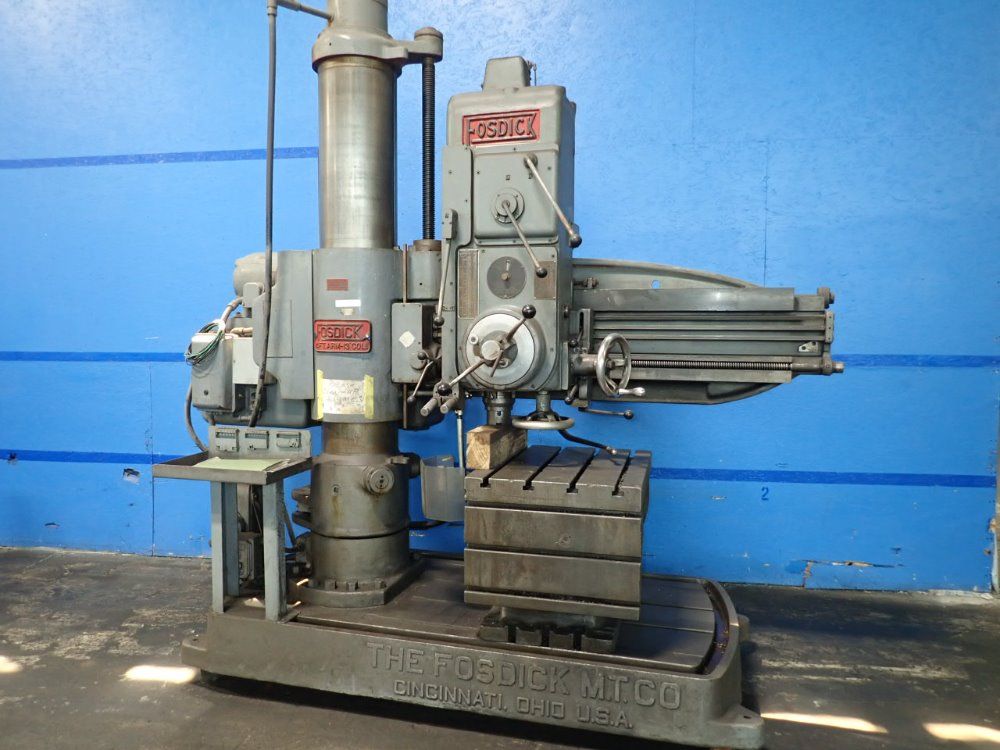Fosdick 13" Column X 4' Arm Radial Arm Drill