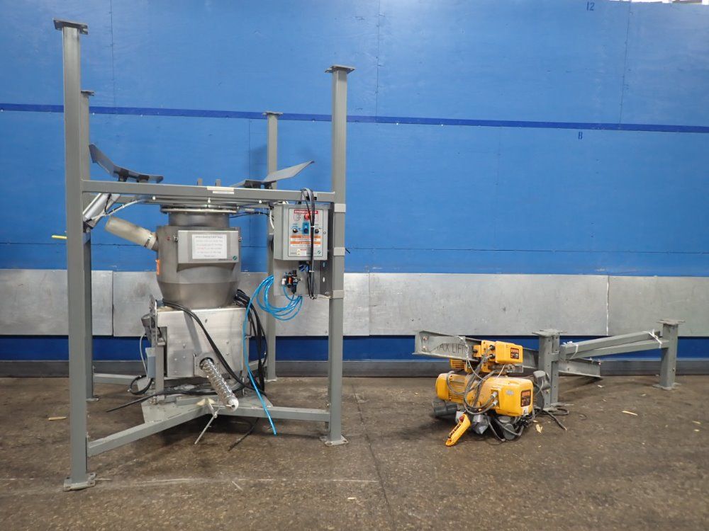 Schenck / Harrington Hoists S/s Feeder W/ Electric Chain Hoist - Modmc-iv-2a