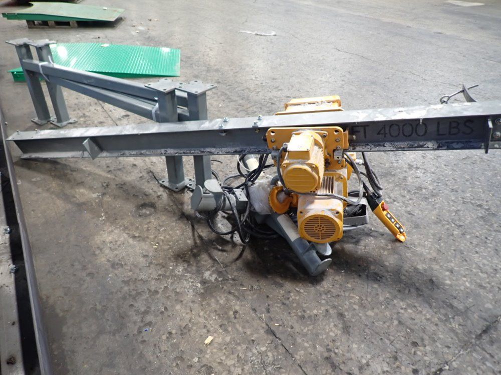 Schenck / Harrington Hoists S/s Feeder W/ Electric Chain Hoist - Modmc-iv-2a