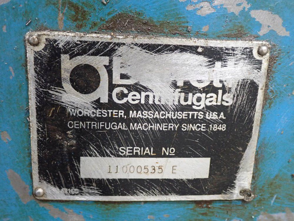 Barrett Centrifugals 30" Width Barrett Centrifuge