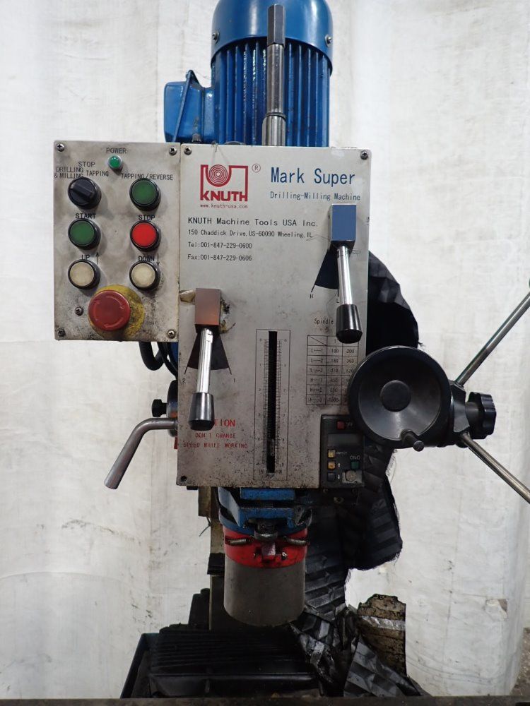 Knuth 9 1/4" X 31 1/2" Mark Super Drill Vertical Mill / Drill - Mark Super Drill