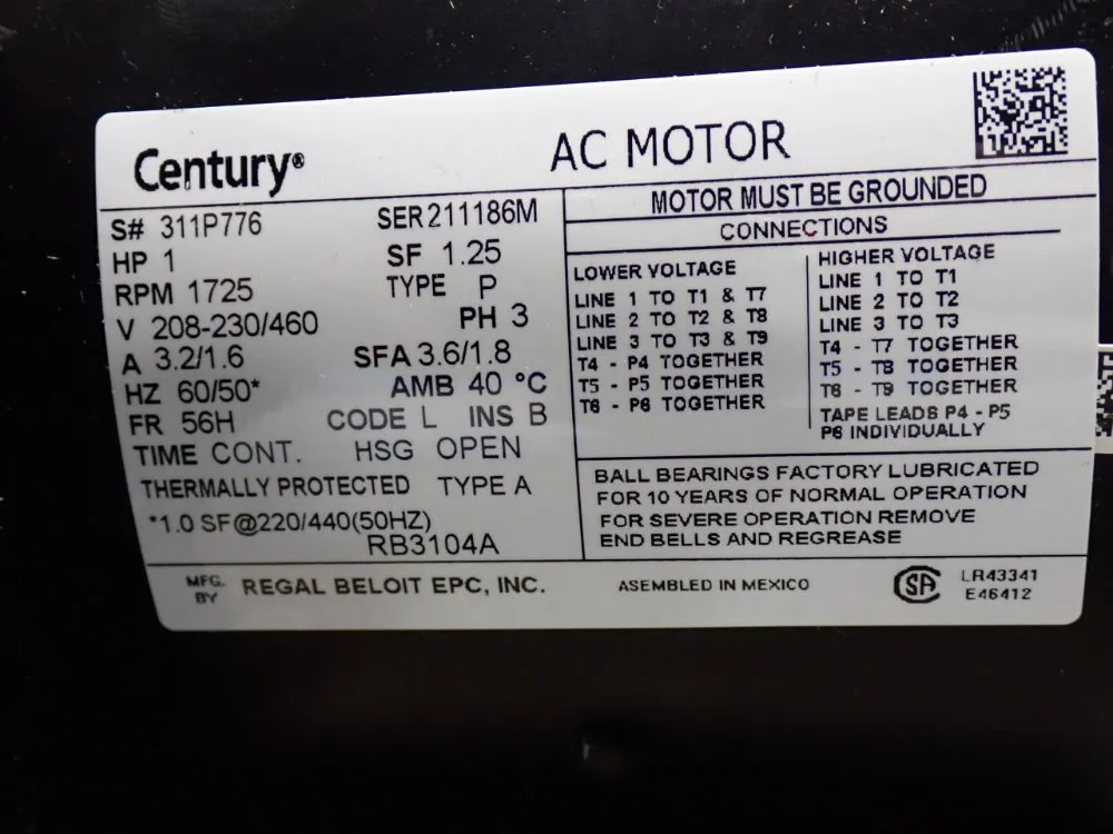 Regal Beloit Motor