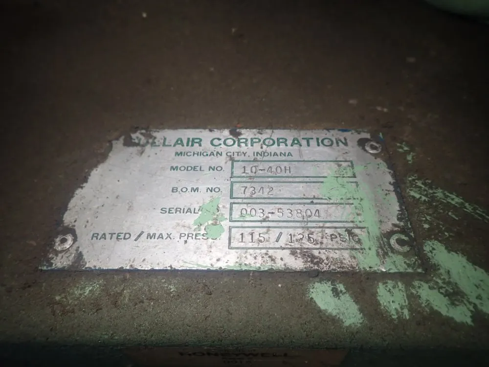 Sullair 40 Hp 10-40h Air Compressor - 10-40h