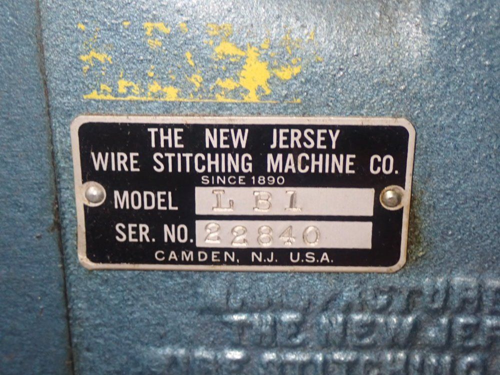 New Jersey Wire Stitching Company Wire Stitcher