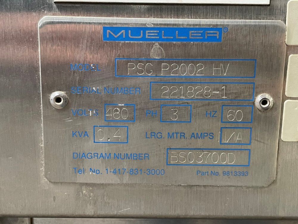 Mueller Mueller Ps6 P2002 Hv Pure Steam Generator