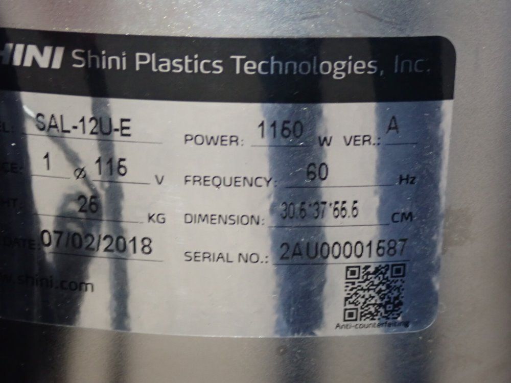 Shini 16" X 48" Mhd-120u Hopper Dryer - Mhd-120u