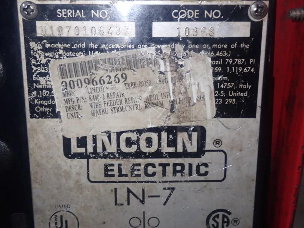 Lincon Electric Wire Feeder
