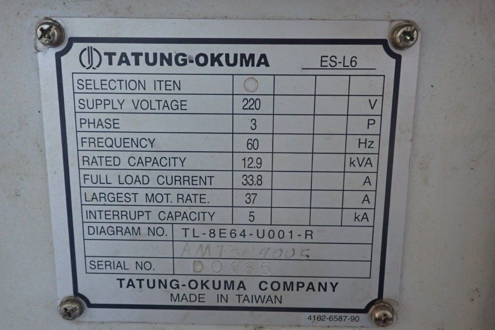 Okuma Es-l6 Cnc Lathe - Es-l6
