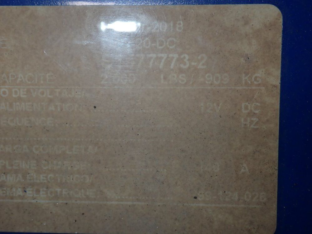 Global/vestil 2000# Tms-20-dc Tilt/lift Table - Tms-20-dc