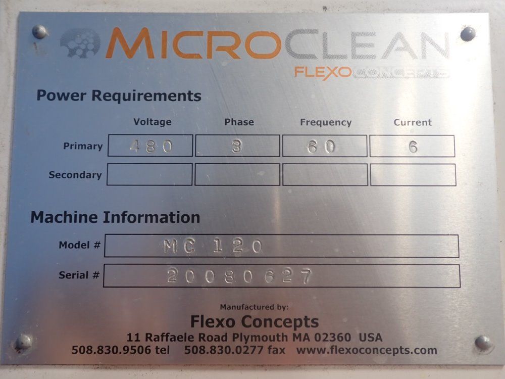 Microclean 30" X 120" X 30 Mc120 Blast Cabinet - Mc120