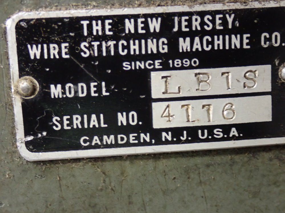 The New Jersey Wire Stitching Company Wire Stitcher