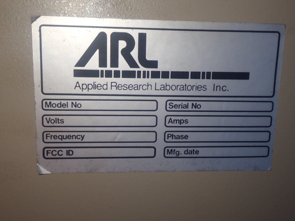 Applied Research Laboratories 3460 Aes Optical Emission Spectrometer - 3460 Aes