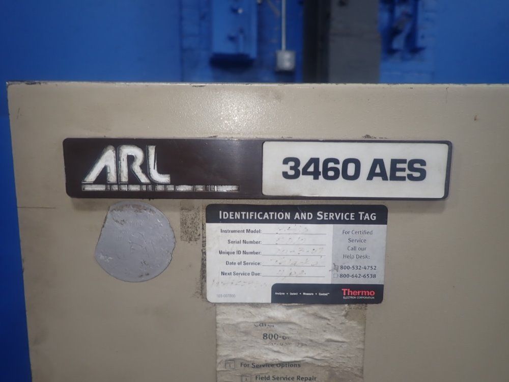 Applied Research Laboratories 3460 Aes Optical Emission Spectrometer - 3460 Aes