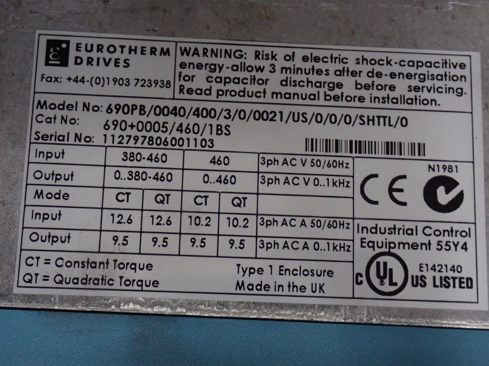 Eurotherm Drive Ac Integrator
