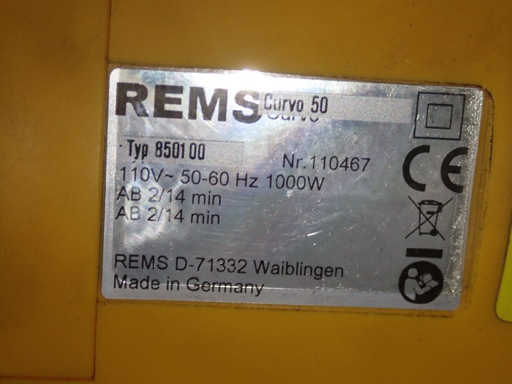 Rems 73" Dia Table 850100/curvo 50 Electric Plate Bender - 850100/curvo 50