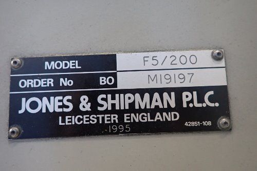 Jones & Shipman F5/200 Cnc Surface Grinder - F5/200