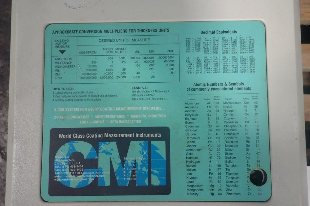 Cmi X-ray Coating Machine
