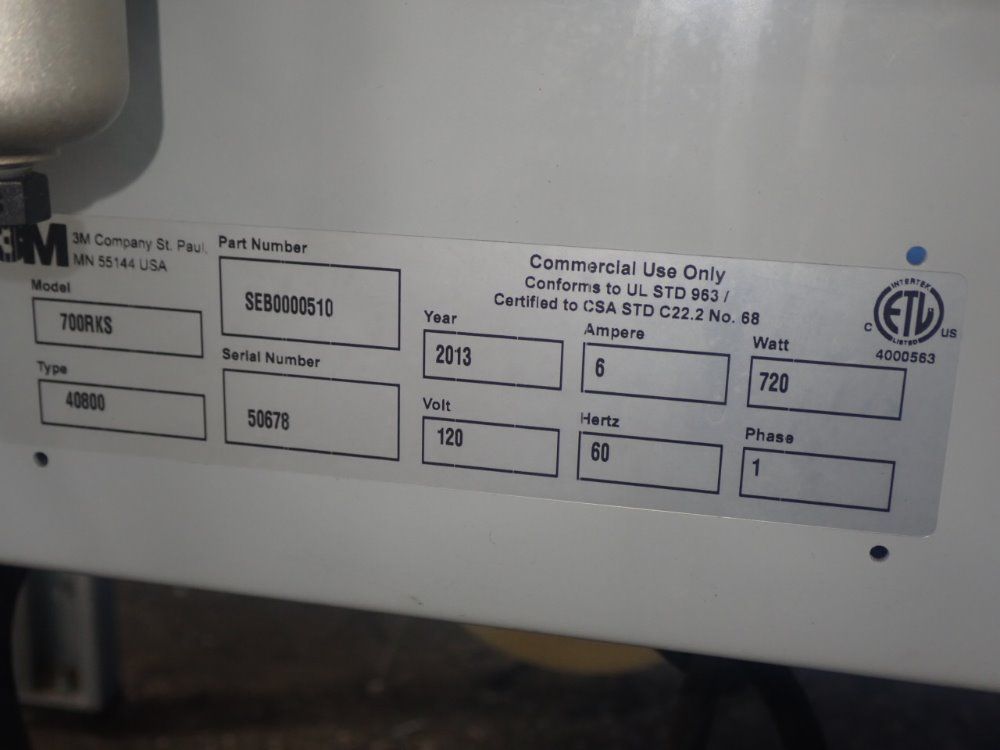 3m 25 1/2" X 25 1/2" 700rks Case Sealer - 700rks