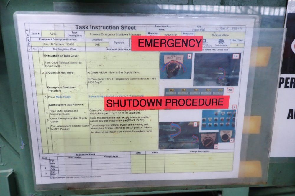 Surface Combustion 1850 Deg F Natural Gas Carburizing Furnace