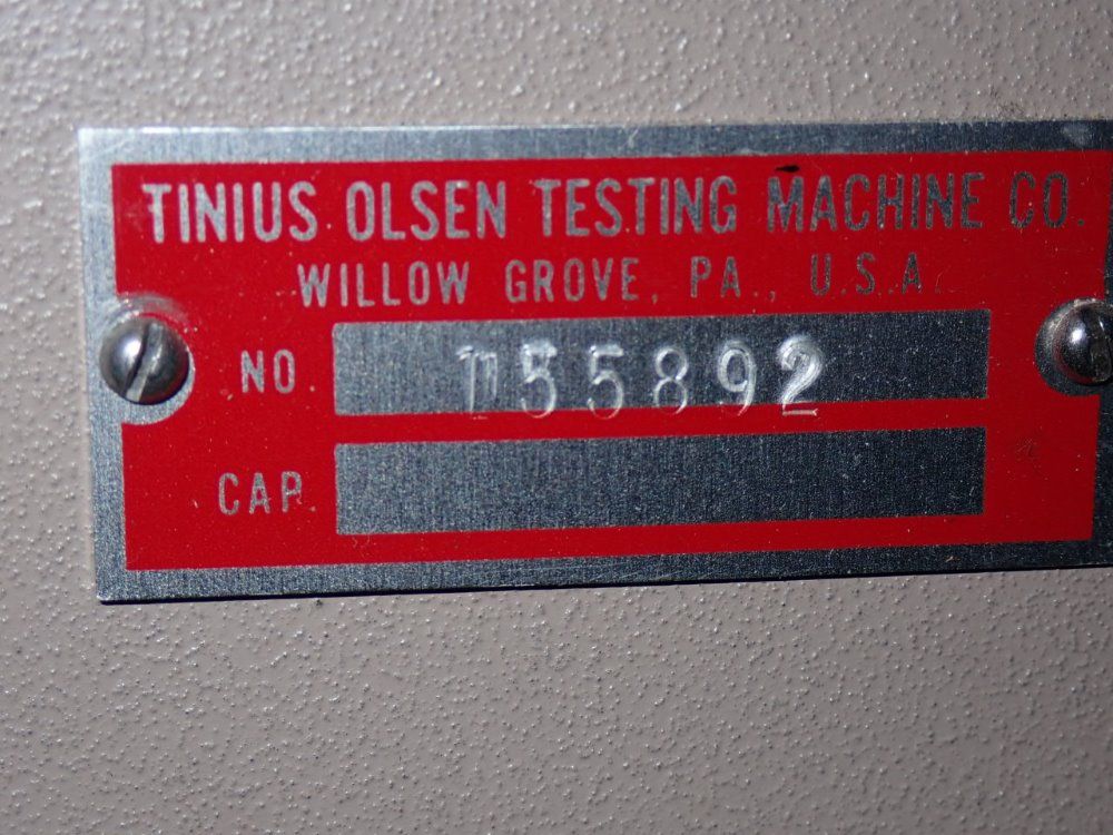 Tinus Olsen Tensile Tester