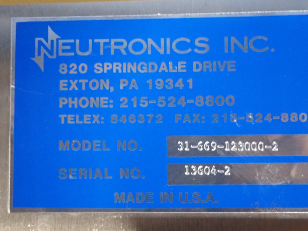 Neutronics/ntron Gas Analyzer