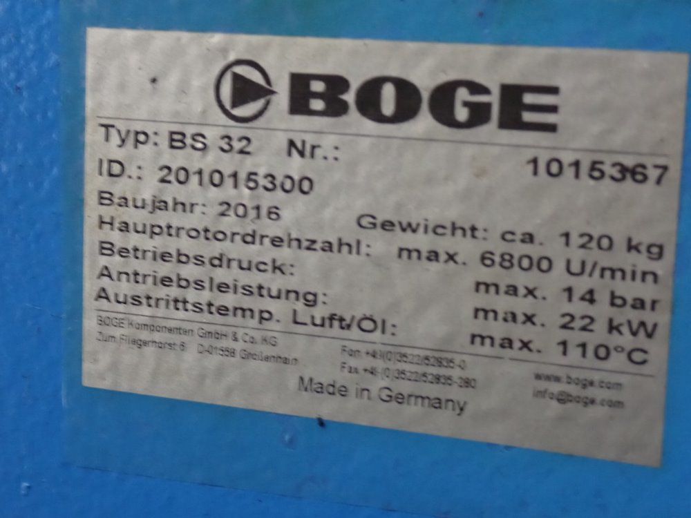 Boge Air Compressor