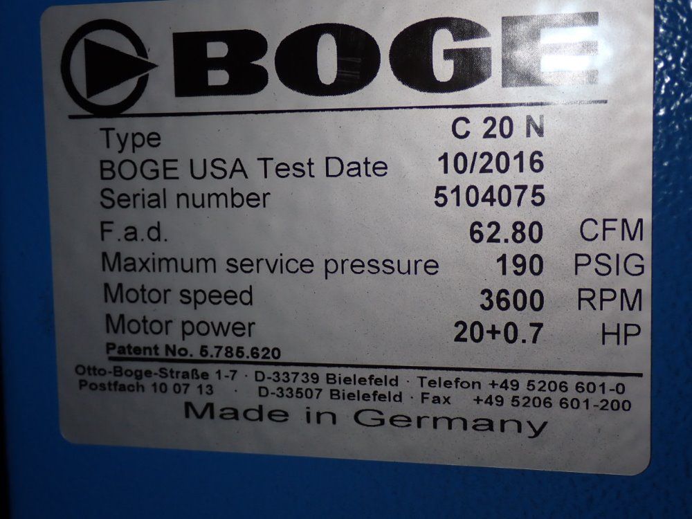 Boge Air Compressor