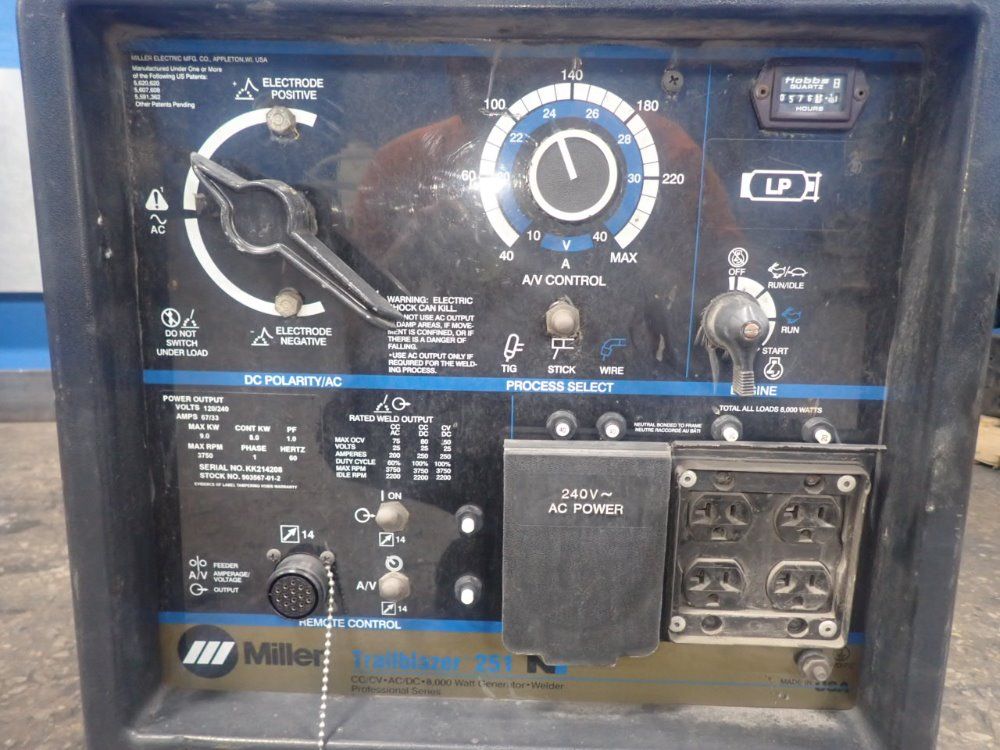 Miller 250a 8000w Trailblazer 251 Welder/generator - Trailblazer 251