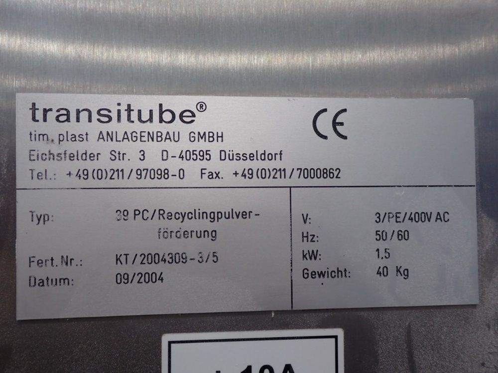 Transitube Screw Feeder