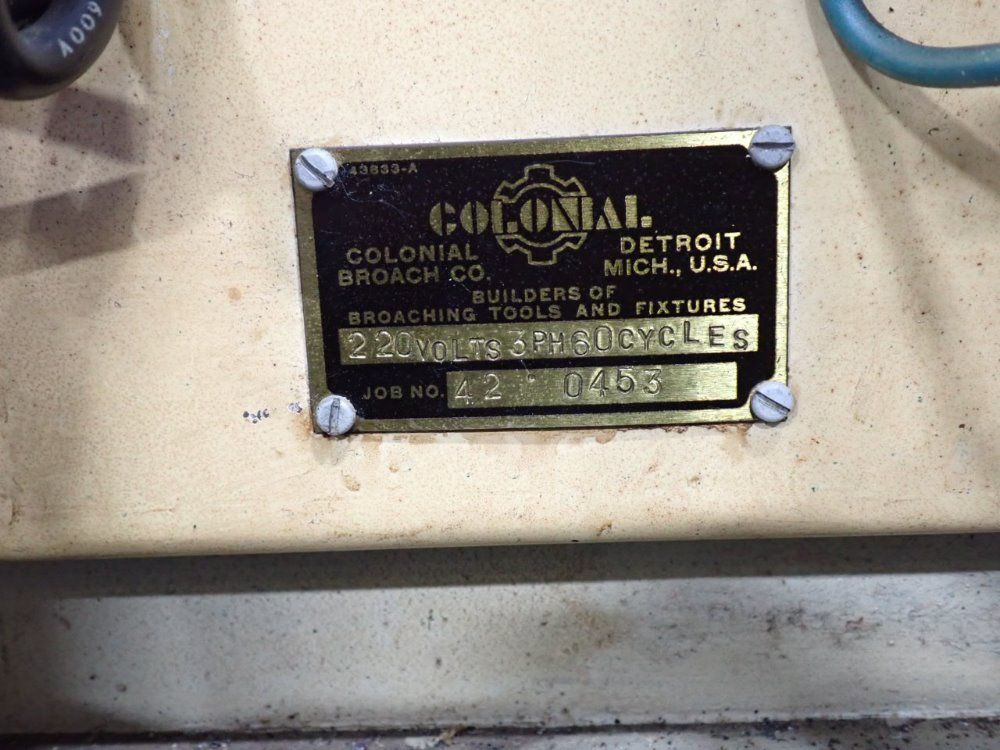 Colonial 10hp/27a Horizontal Broach - Hs 7.5-48