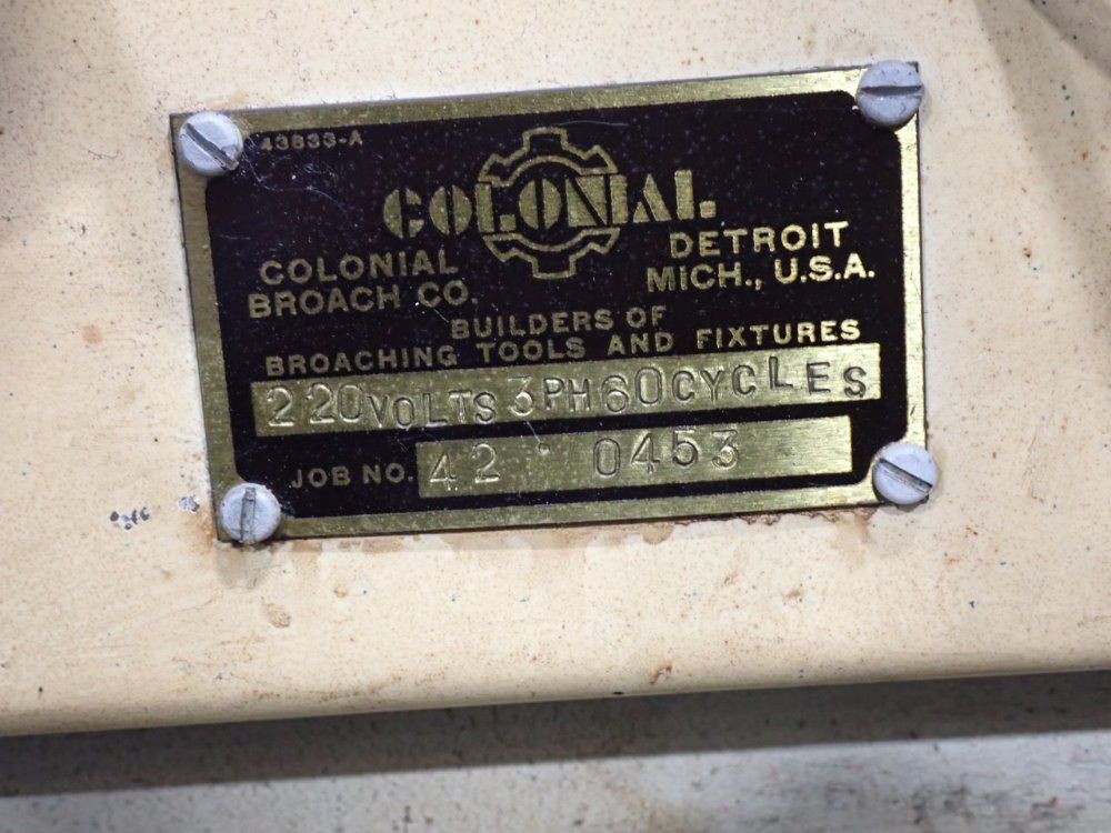 Colonial 10hp/27a Horizontal Broach - Hs 7.5-48