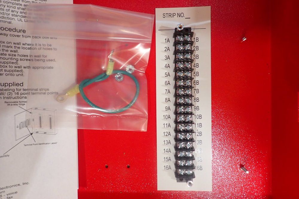 Space Age Electronics 32 Fire Alarm Terminal Cabinet - S5j00645 To 2-32