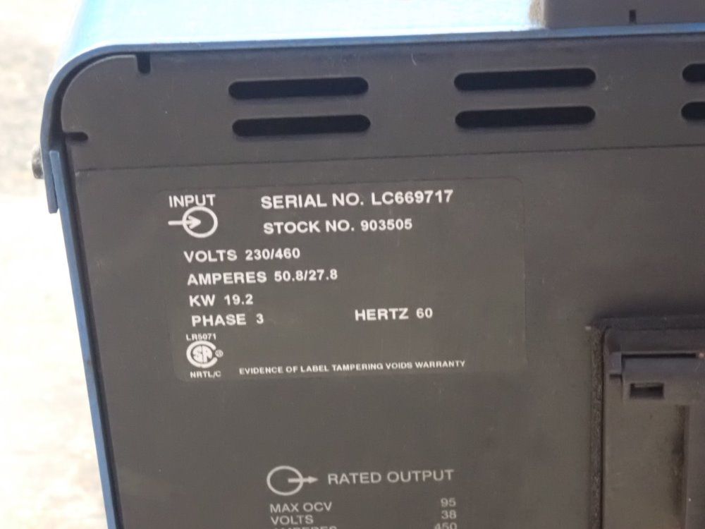 Miller 50.8a/19.2kw Arc Welder - Invision 456p