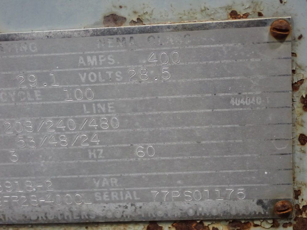 Hobart 400 Amps 6fr28-400cl Power Supply - 6fr28-400cl