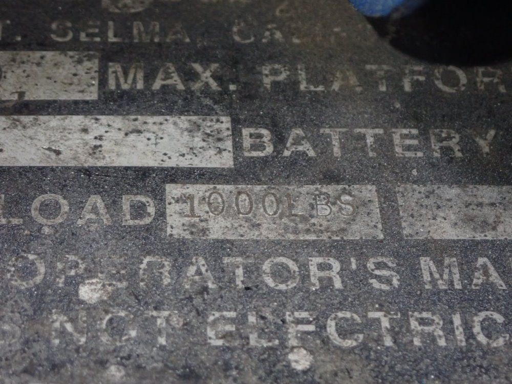 Upright 1000 Lbs 66100-010 Scissor Lift - 66100-010