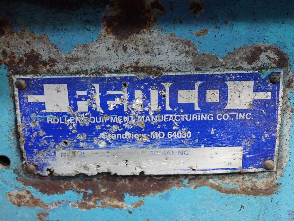 Remco Rollmaster 48" X 192" Gg132 Groover / Rubber Grinder - Gg132