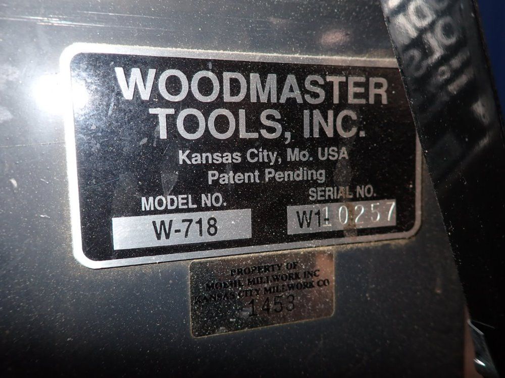 Woodmaster Tools Inc 42"l X 18"w Planer Molder - W-718
