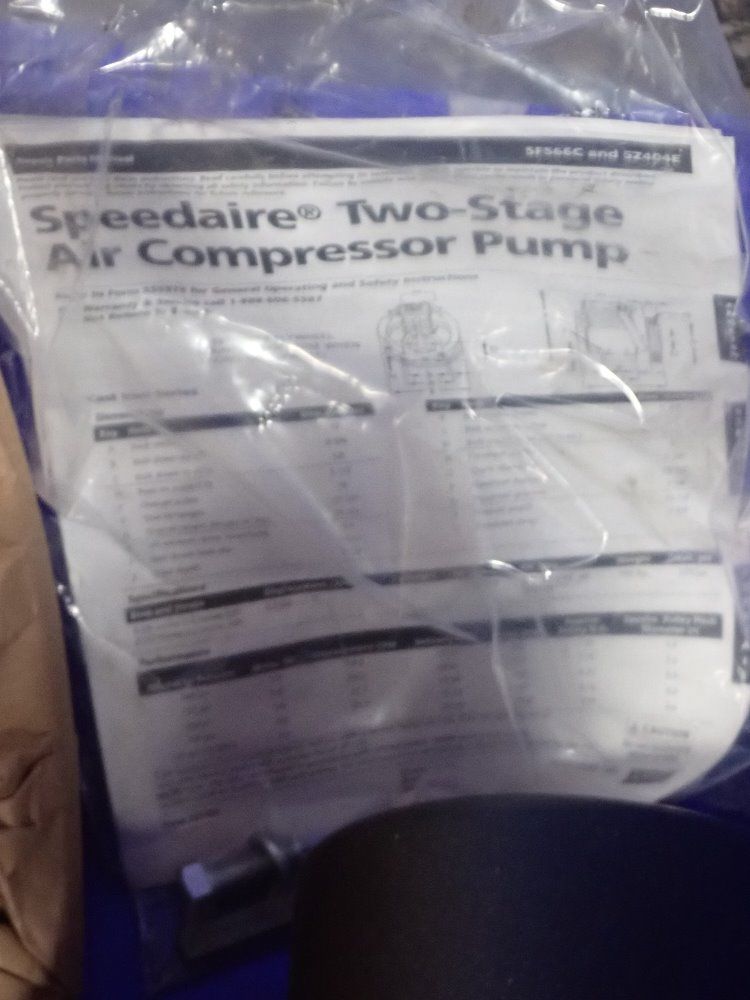 Speedaire Tf061903av Air Compressor Pump - Tf061903av