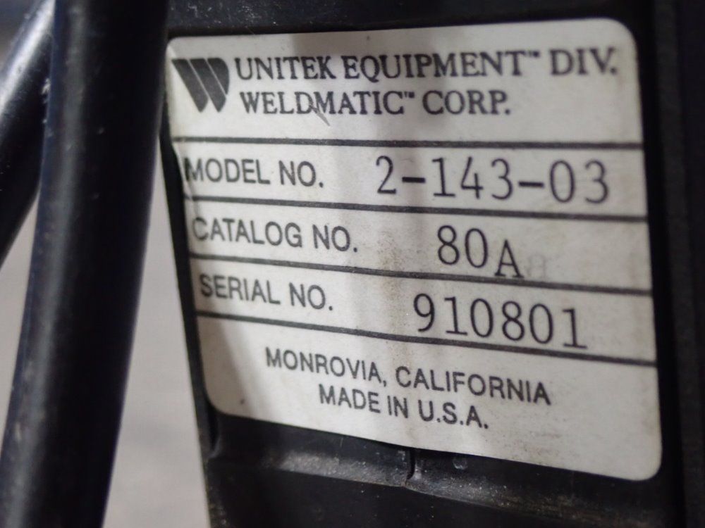 Unitek Equipment Ultrasonic Spot Welder