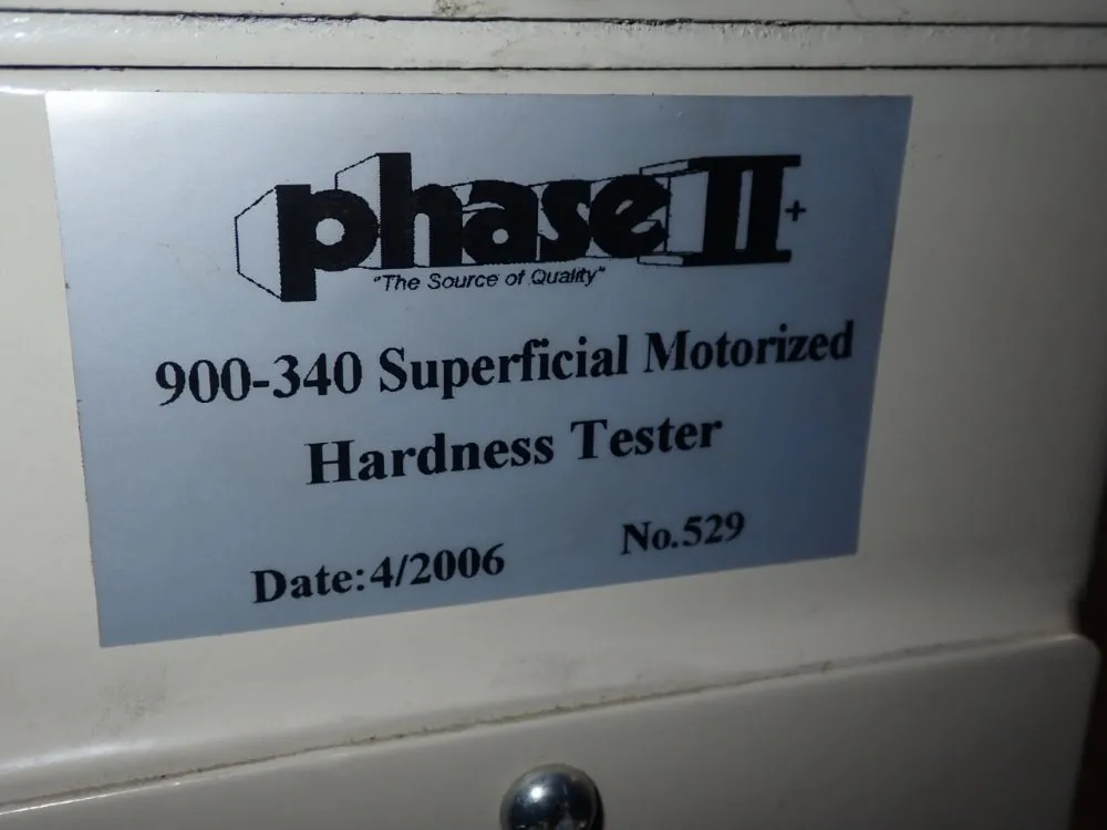 Phase Ii Hardness Tester
