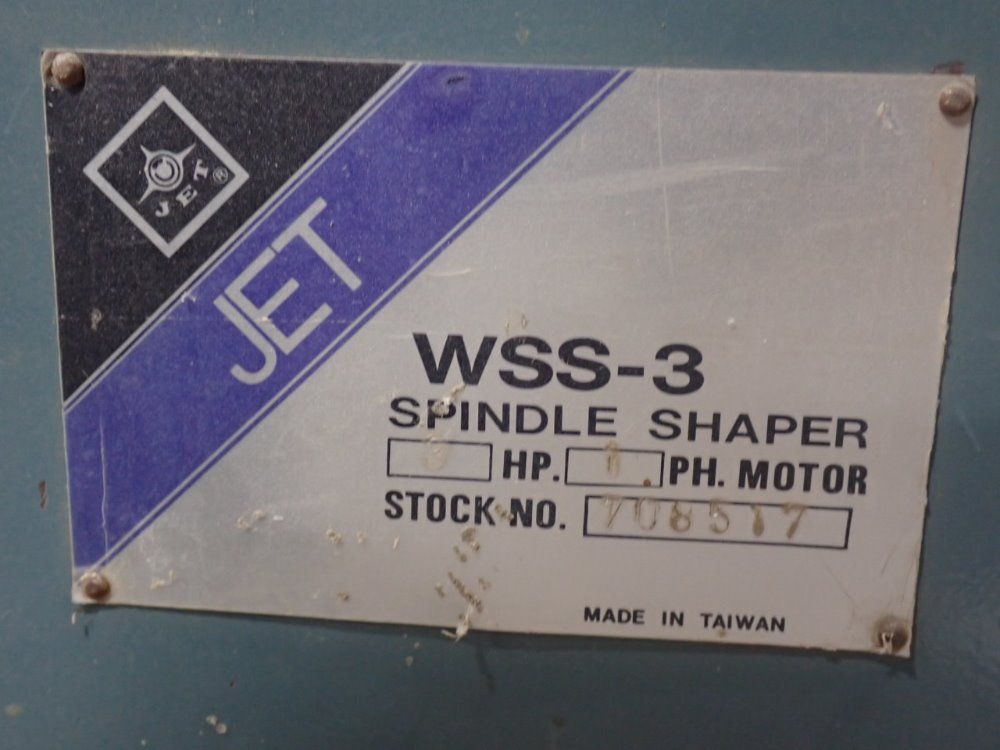 Jet 30" Width Wss-3 Spindle Shaper - Wss-3