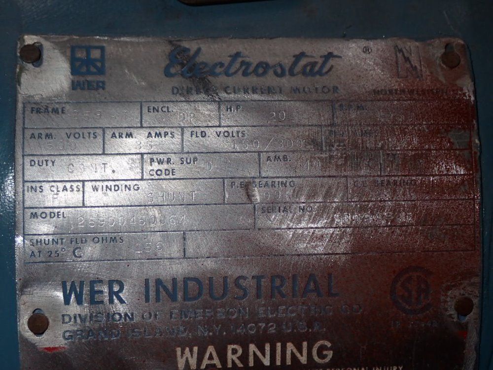 Wer Industries Dc Motor