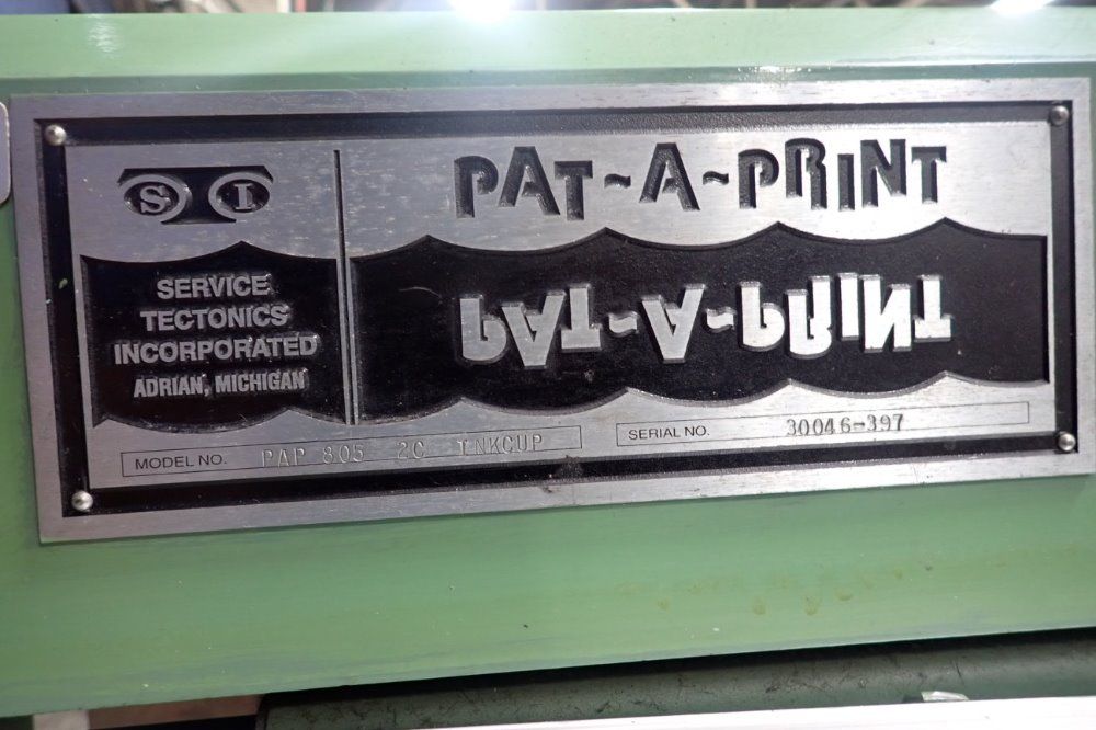 Pat-a-print Dap 805 2c Thkcup Pad Printer - Dap 805 2c Thkcup